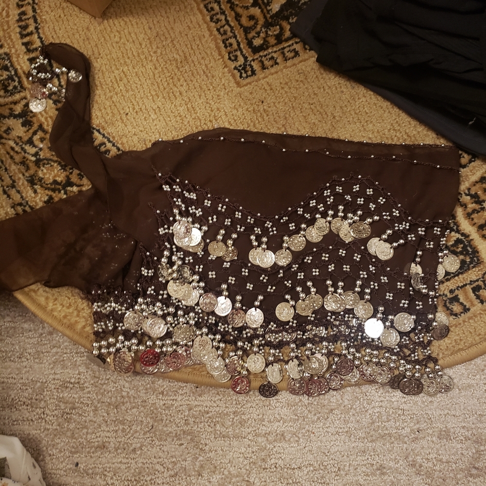 Real hand made belly dancing hip wrap